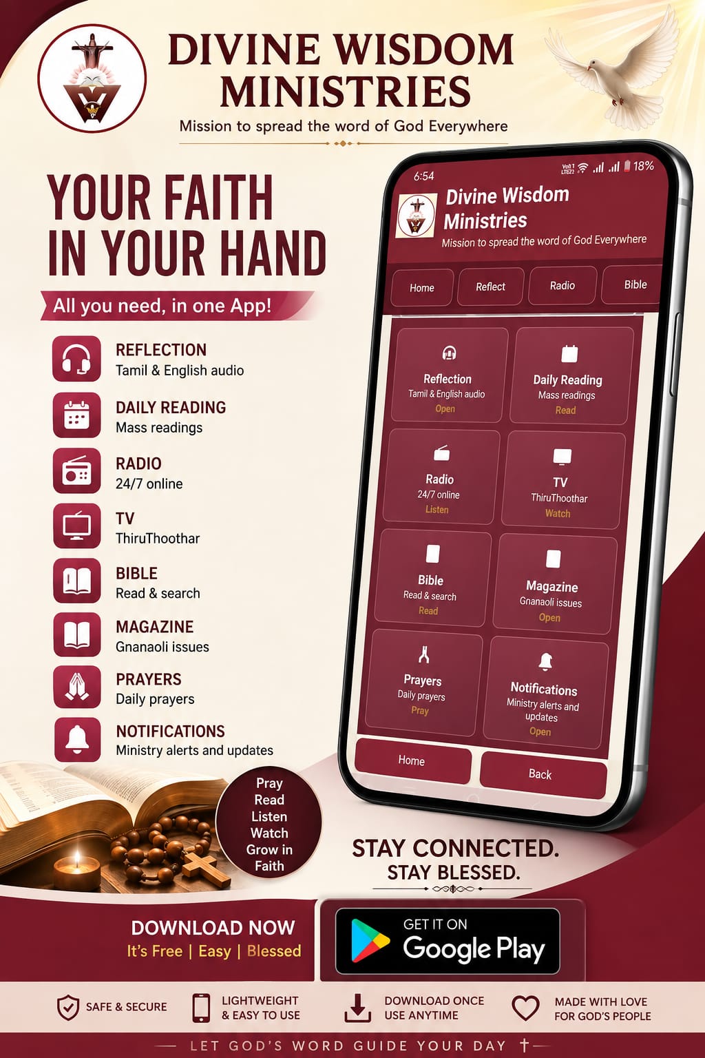 Divine Wisdom Ministries App - Your Faith in Your Hand